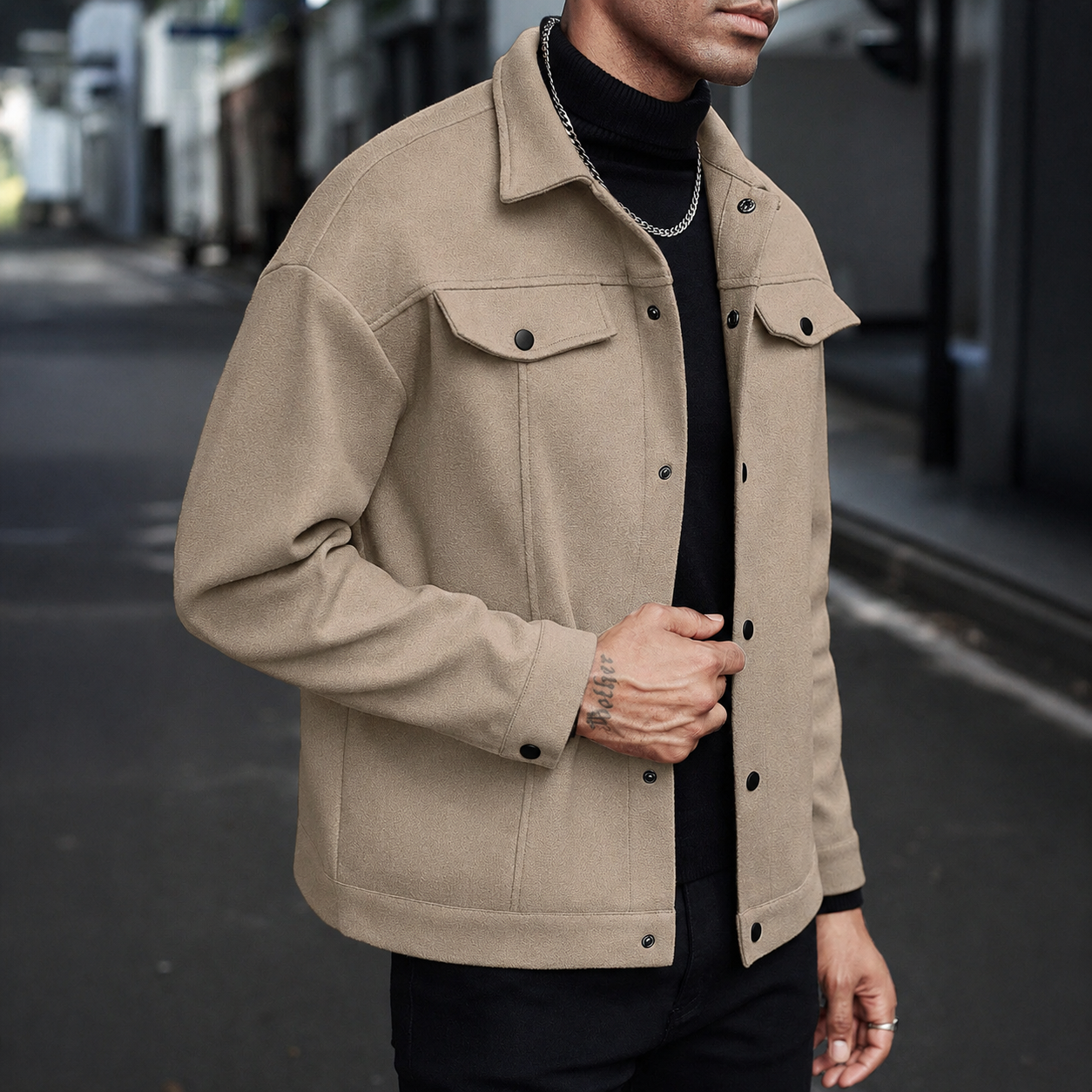 Campera/Saco de hombre- Paño abrigo de invierno - Imagen 11