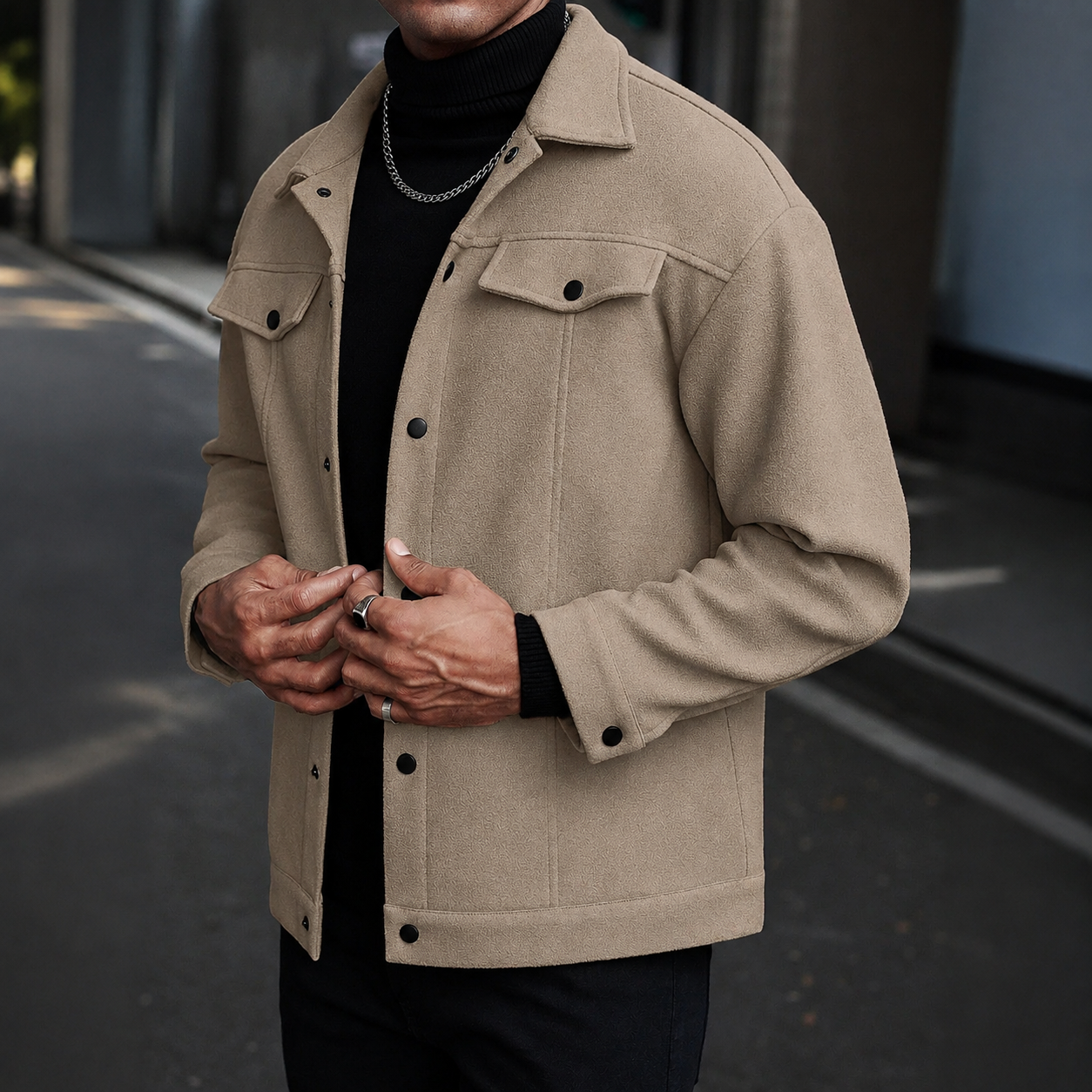 Campera/Saco de hombre- Paño abrigo de invierno