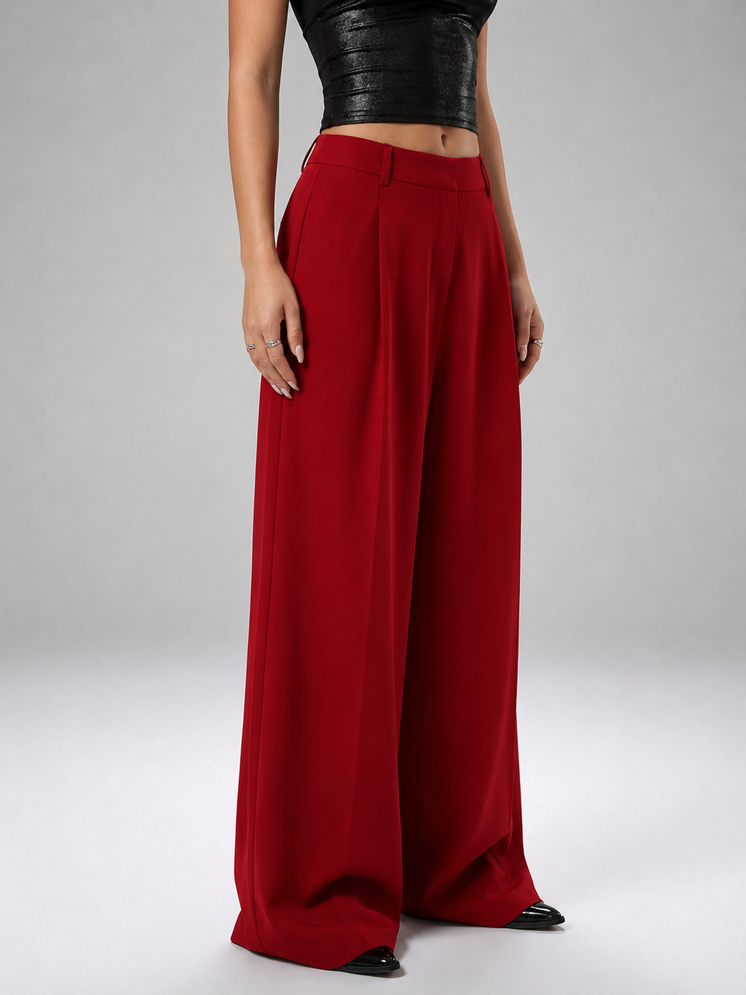Pantalon Sastrero De Mujer De Vestir- Tiro Alto- Suelto - Imagen 27