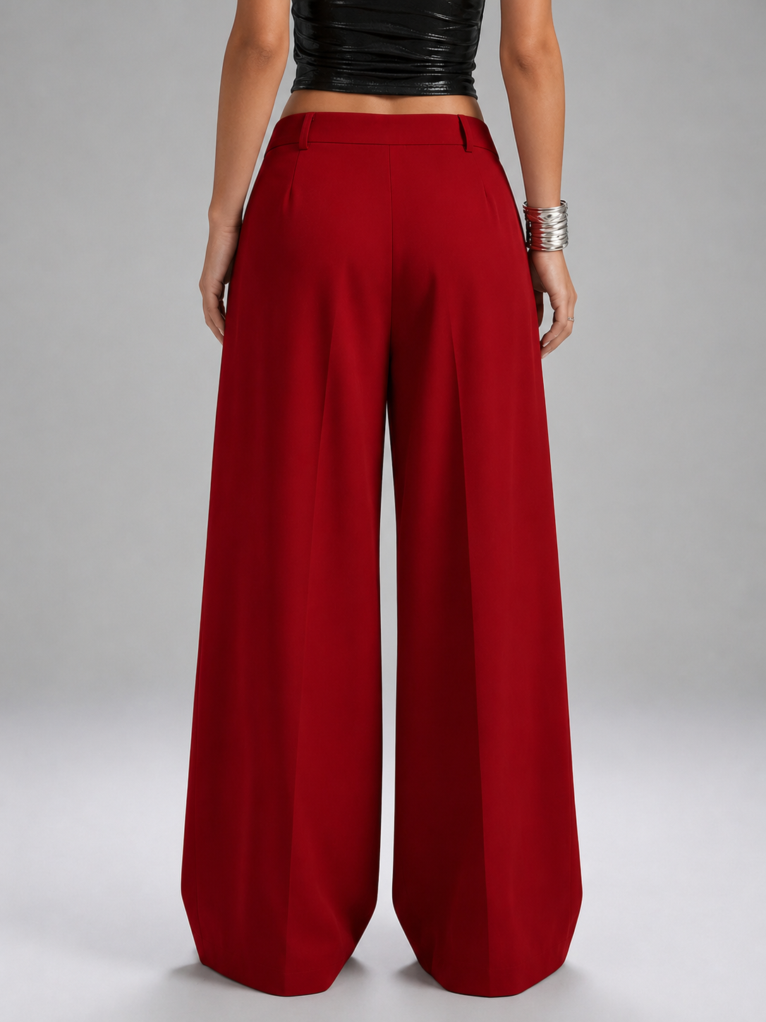 Pantalon Sastrero De Mujer De Vestir- Tiro Alto- Suelto - Imagen 26