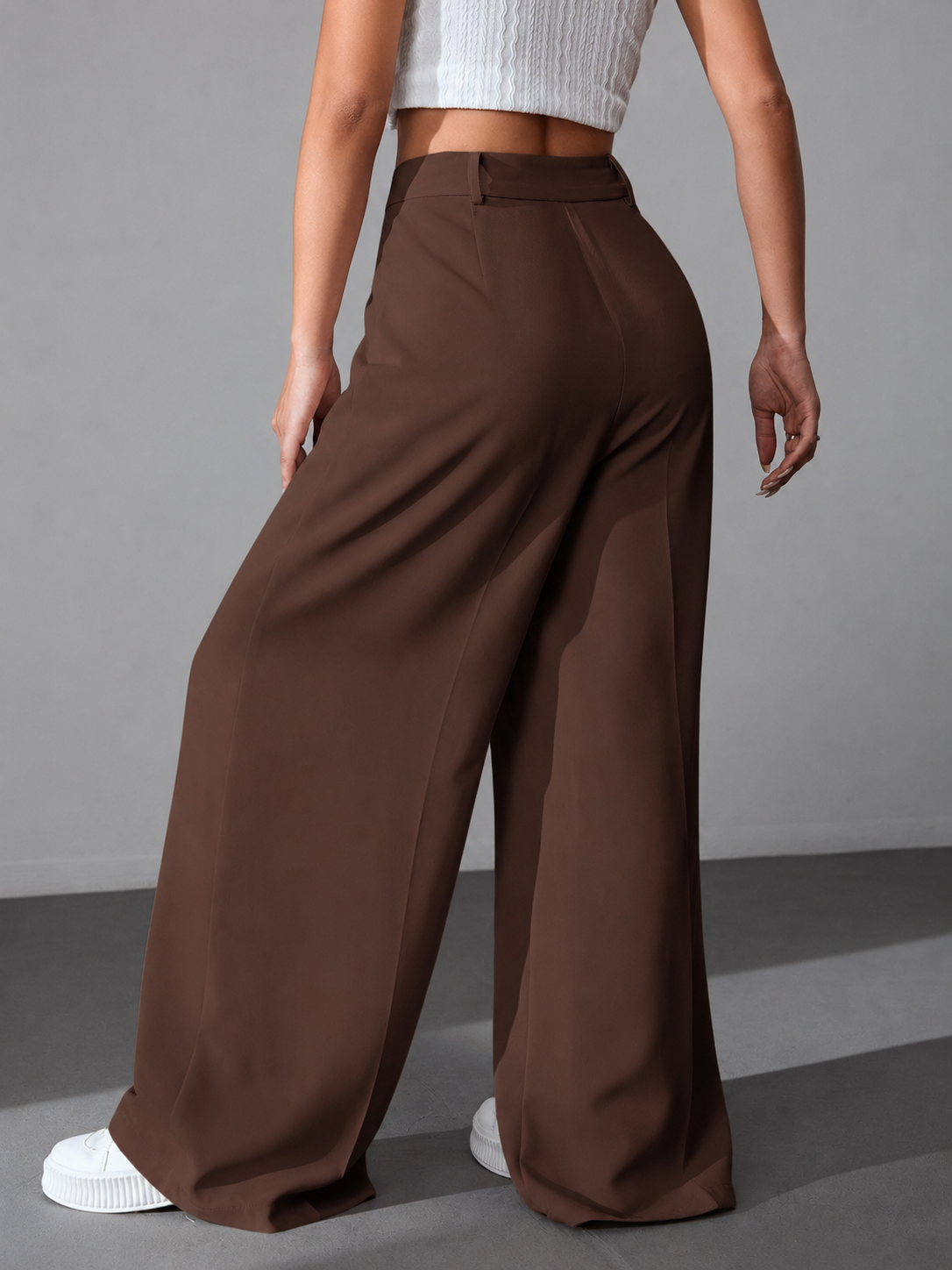Pantalon Sastrero De Mujer De Vestir- Tiro Alto- Suelto - Imagen 22