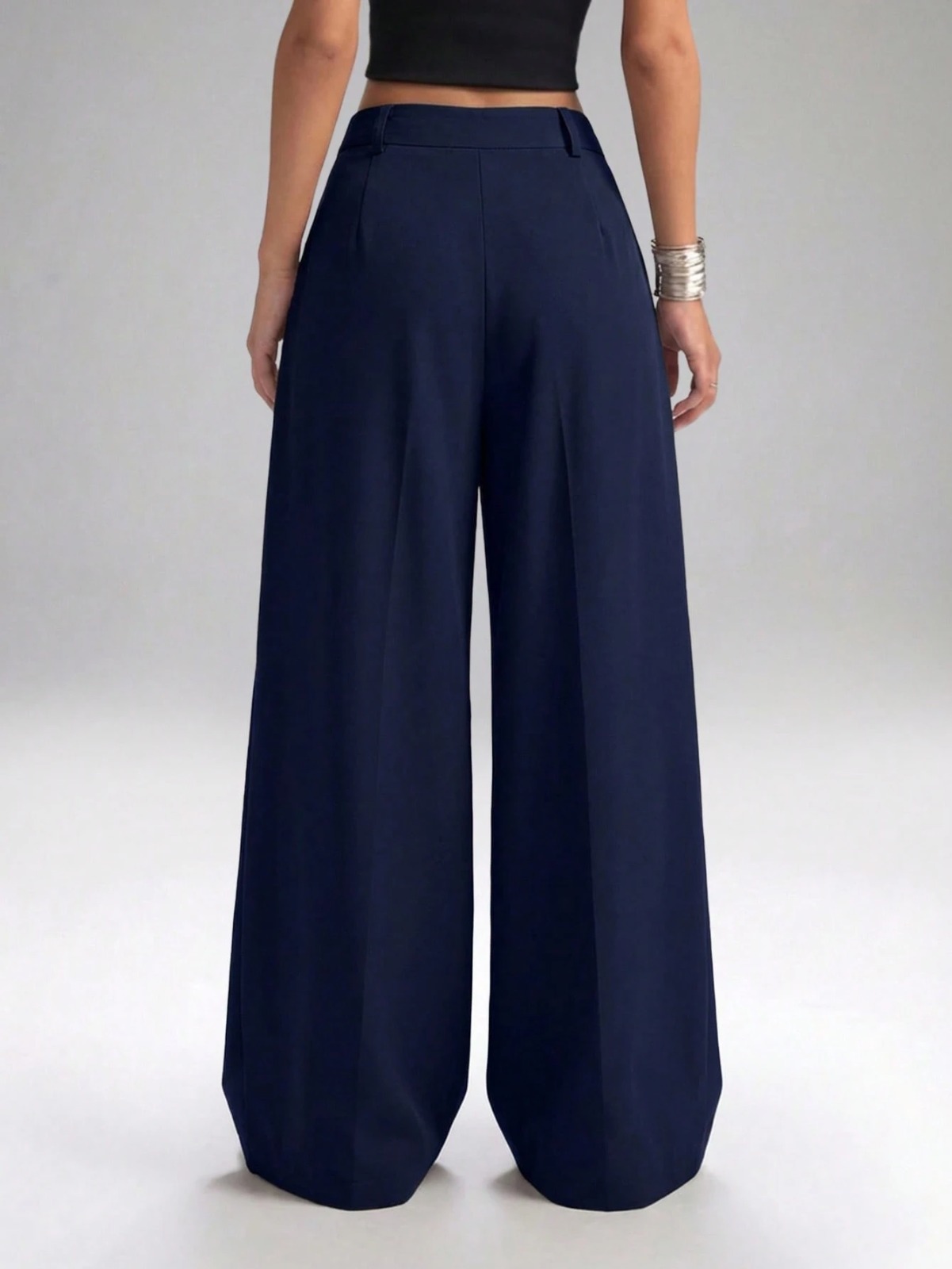 Pantalon Sastrero De Mujer De Vestir- Tiro Alto- Suelto - Imagen 35