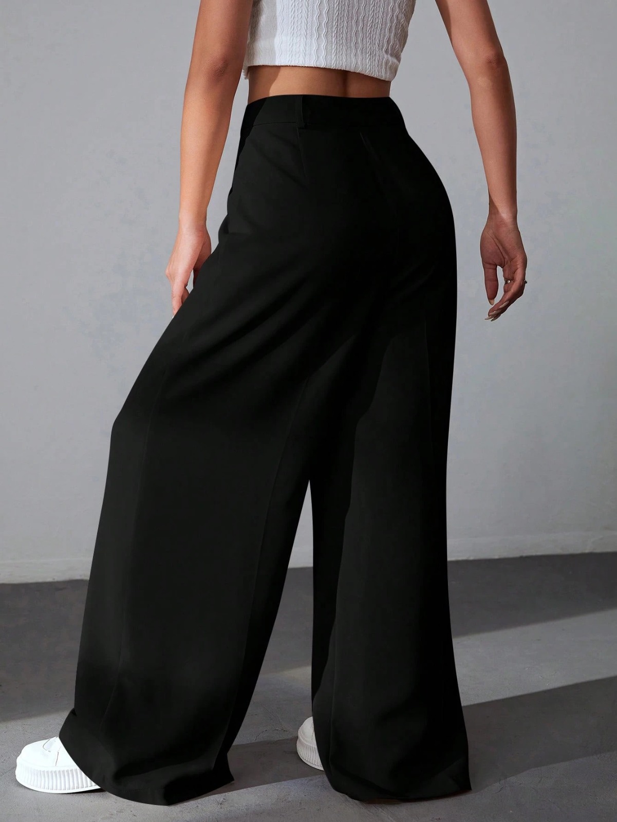 Pantalon Sastrero De Mujer De Vestir- Tiro Alto- Suelto - Imagen 40