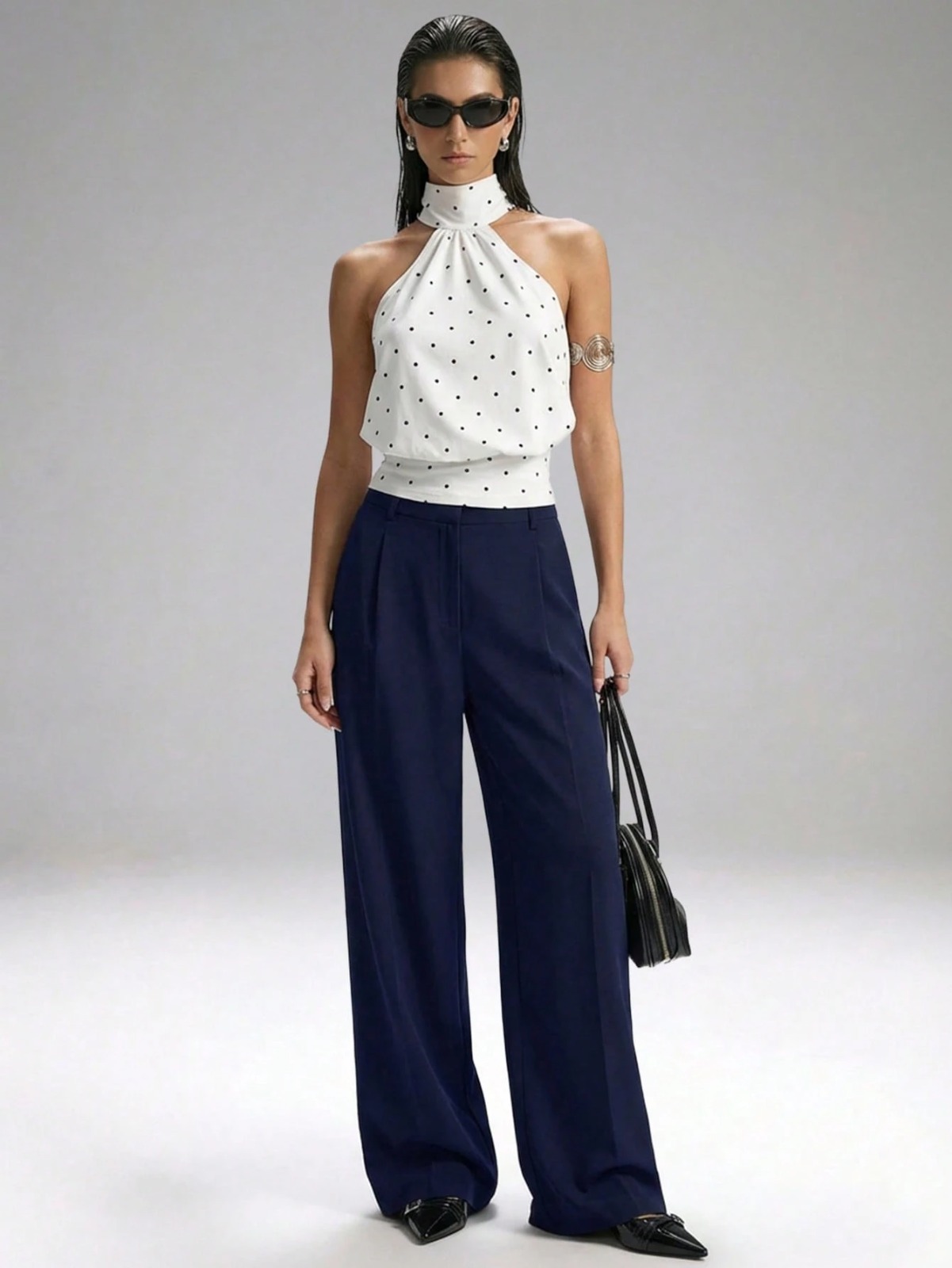 Pantalon Sastrero De Mujer De Vestir- Tiro Alto- Suelto - Imagen 33