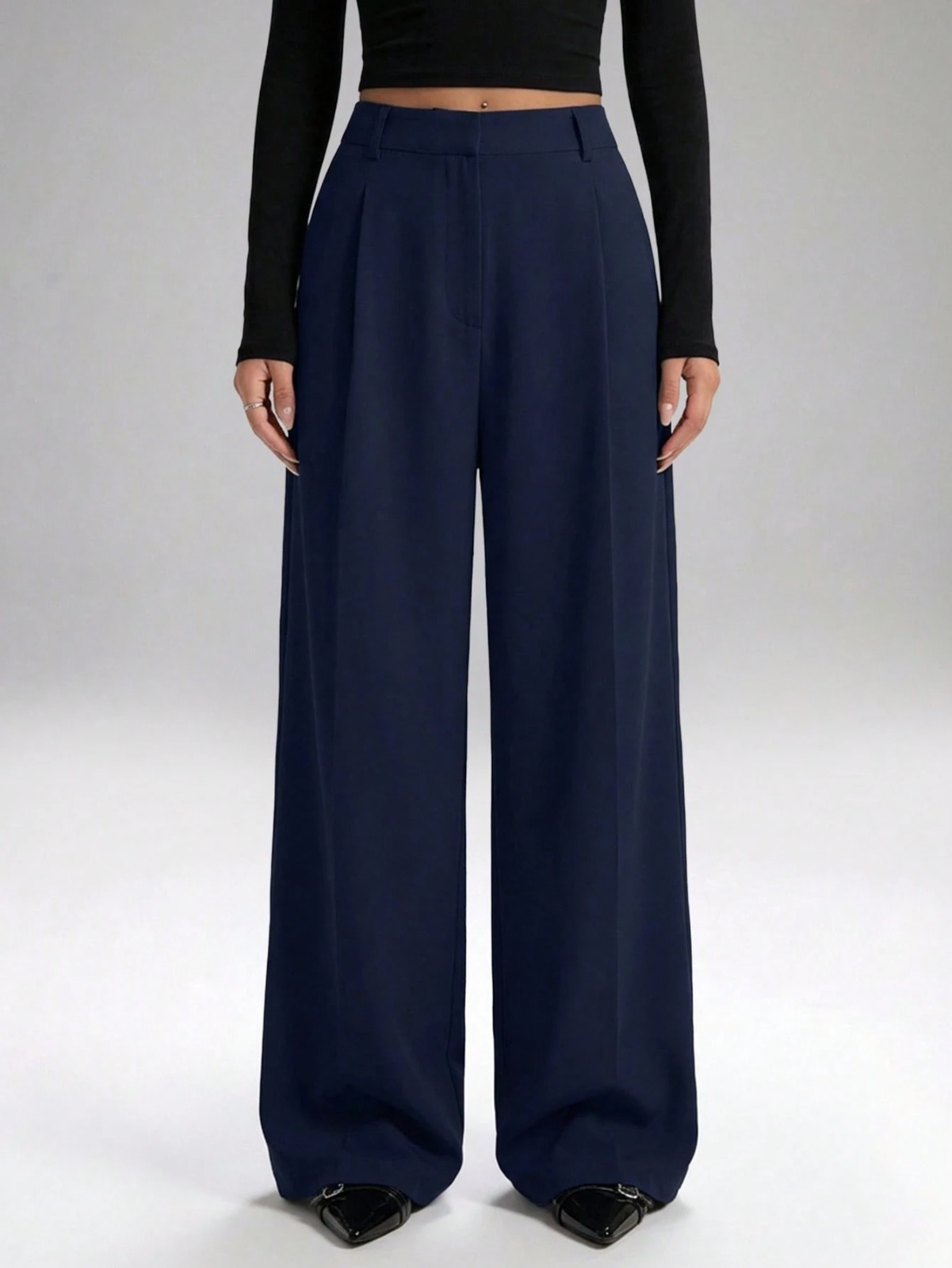 Pantalon Sastrero De Mujer De Vestir- Tiro Alto- Suelto - Imagen 31