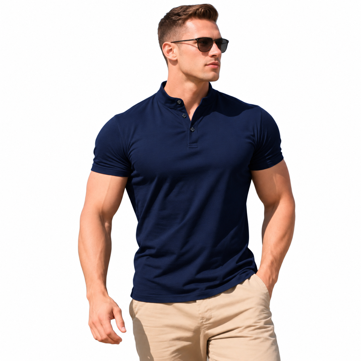 Chomba/ Remera De Hombre- Cuello Mao- Polo- Manga Corta - Imagen 12