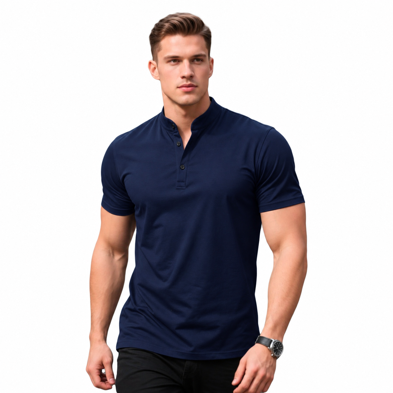 Chomba/ Remera De Hombre- Cuello Mao- Polo- Manga Corta - Imagen 14