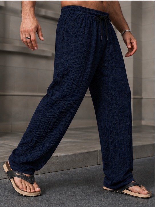 Conjunto Hawai Pantalon + Camisa De Lino Elastizado. A rayas- Importado- - Imagen 18